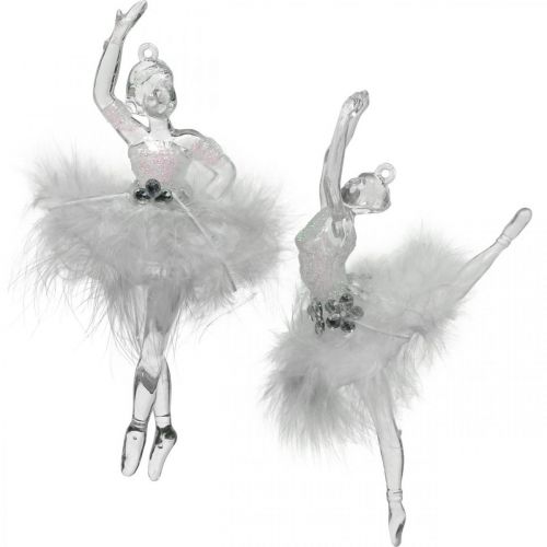 Floristik24 Decoraciones para árboles, decoraciones de adviento, colgante de bailarina 12.5-14cm 3pcs