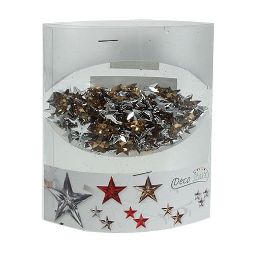 Floristik24 Decoración para controlar acrílico estrellas Ø1,5cm oro 100g