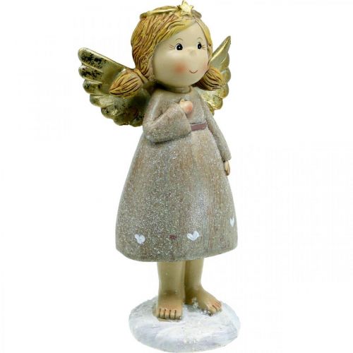 Decoración de adviento, ángel de la guarda, ángel de Navidad, figura de ángel H24cm