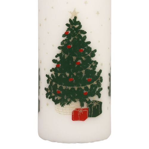 Artículo Vela calendario de Adviento vela navideña blanca 150/65mm