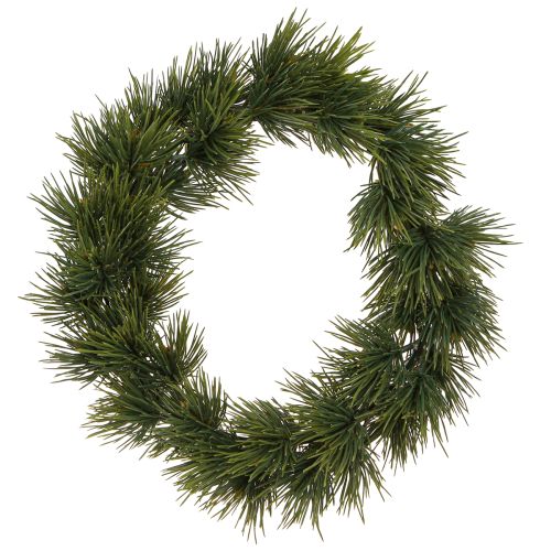 Corona de Adviento de pino artificial, decoración verde abeto, Ø30 cm
