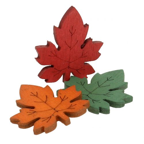 Floristik24 Hoja de arce de colores para espolvorear 3,5cm 72uds