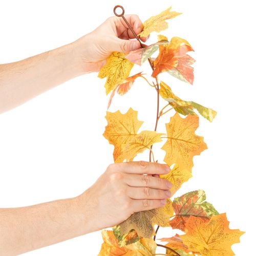 Guirnalda artificial de arce, decoración otoñal, 165 cm | Floristik24.es