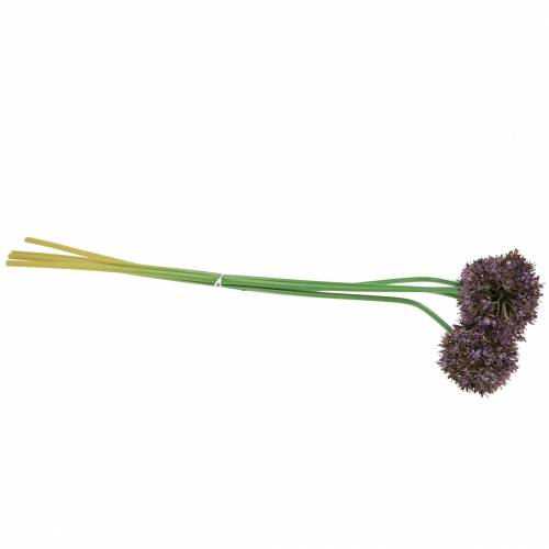 Floristik24 Allium ornamental artificial Púrpura Ø7cm A58cm 4piezas