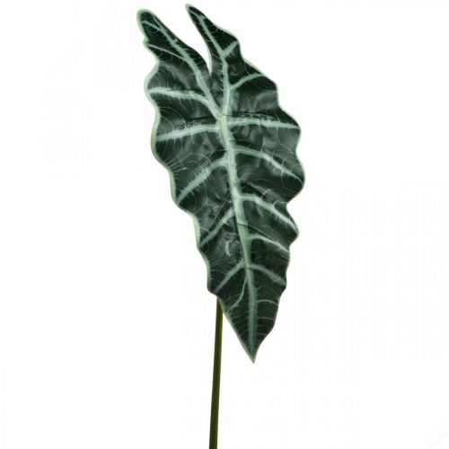 Floristik24 Flecha artificial hoja planta artificial alocasia deco verde 74cm