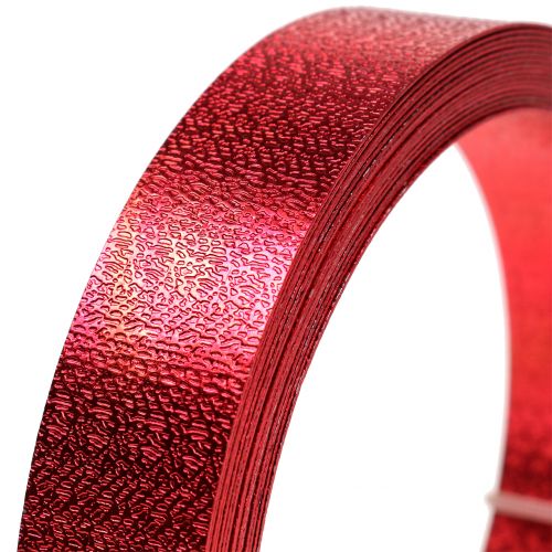 Artículo Cinta de aluminio alambre plano rojo 20mm 5m