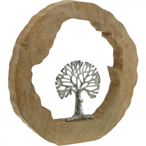 Árbol decoración de mesa madera para colocar mango madera natural, metal 32×5×34cm