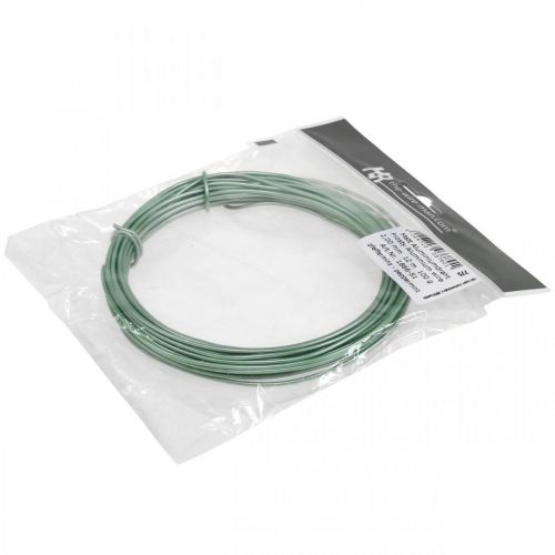 Floristik24 Alambre Aluminio Ø2mm Verde Mate 100g 12m