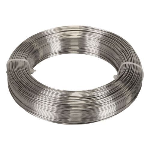 Floristik24 Alambre de aluminio 1,5mm 1kg plata