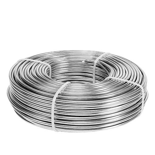 Floristik24 Alambre de aluminio 3mm 1kg plata