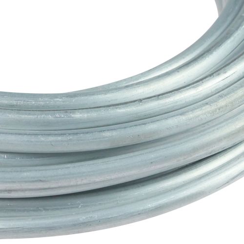 Artículo Alambre de aluminio alambre de aluminio 5mm alambre de joyería blanco-plata mate 500g