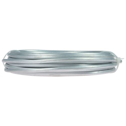 Artículo Alambre de aluminio alambre de aluminio 5mm alambre de joyería blanco-plata mate 500g