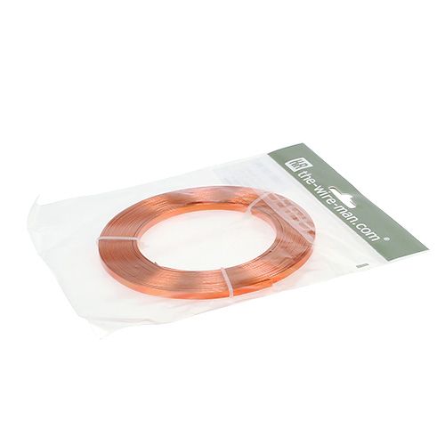 Artículo Alambre plano Aluminio Naranja 5mm 10m