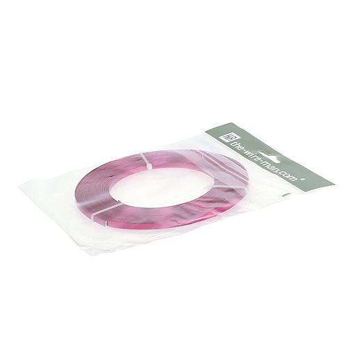 Artículo Alambre plano aluminio rosa 5mm 10m