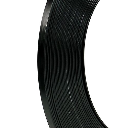 Artículo Alambre plano aluminio negro 5mm 10m