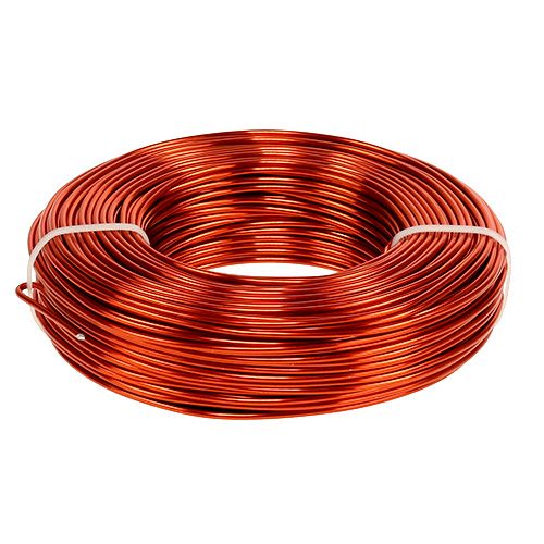 Alambre de aluminio Ø2mm 500g 60m Naranja