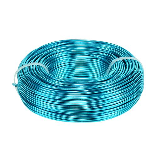 Alambre de aluminio Ø2mm 500g 60m turquesa