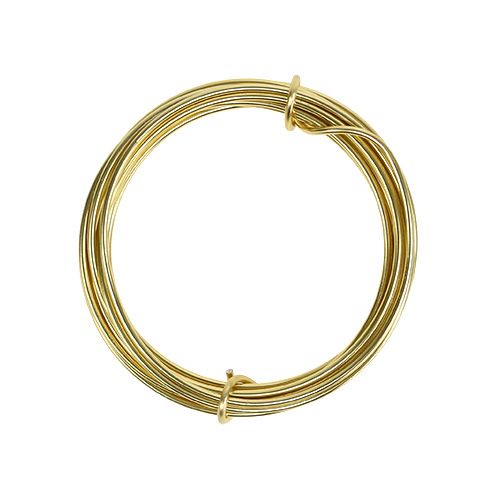 Floristik24 Alambre de aluminio 2mm dorado 3m