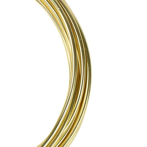 Artículo Alambre de aluminio 2mm dorado 3m