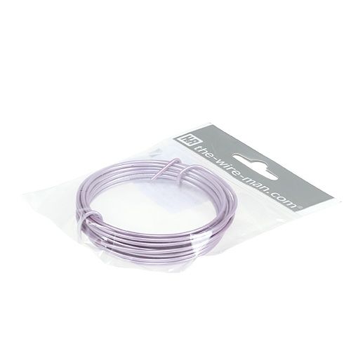 Artículo Alambre de aluminio 2mm violeta claro 3m