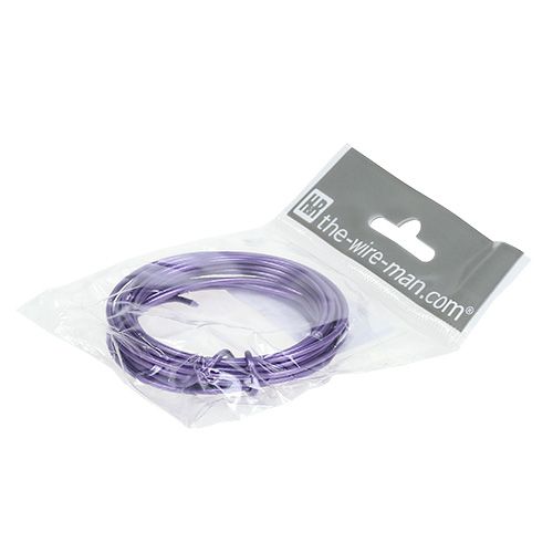 Artículo Alambre Aluminio 2mm Morado 3m