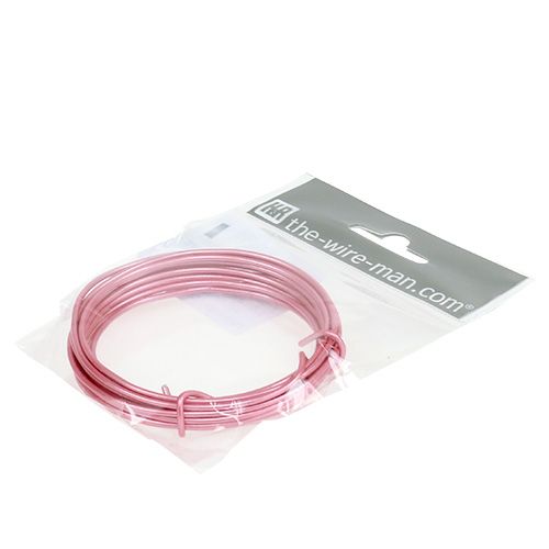 Artículo Alambre de aluminio 2mm rosa 3m