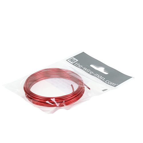 Artículo Alambre Aluminio 2mm Rojo 3m
