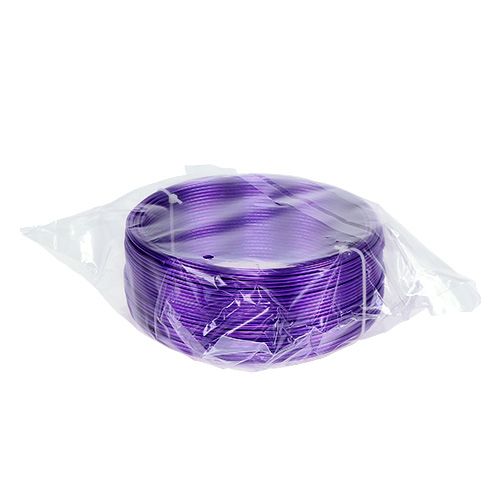 Floristik24 Alambre de aluminio Violeta Ø2mm 500g (60m)