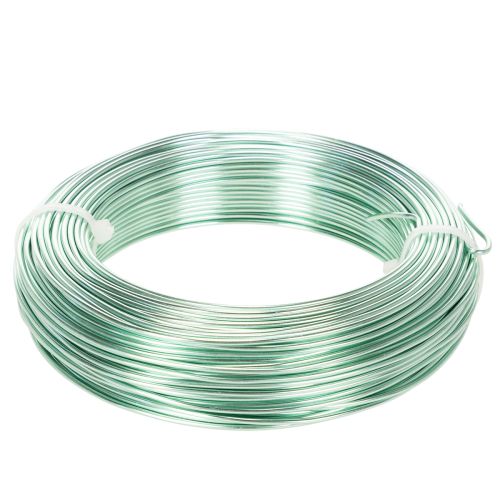 Alambre de aluminio de 2 mm, alambre decorativo para manualidades, 60 m, 500 g