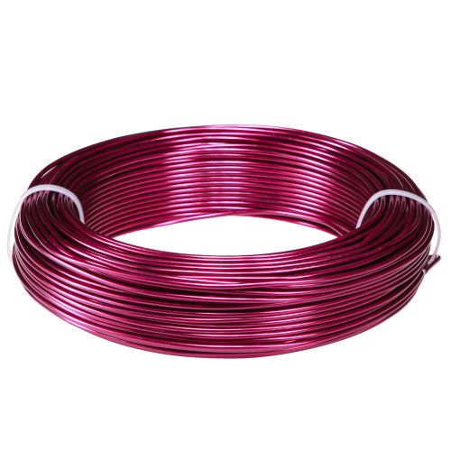 Floristik24 Alambre de aluminio Ø2mm alambre de aluminio alambre artesanal Erika 60m 500g