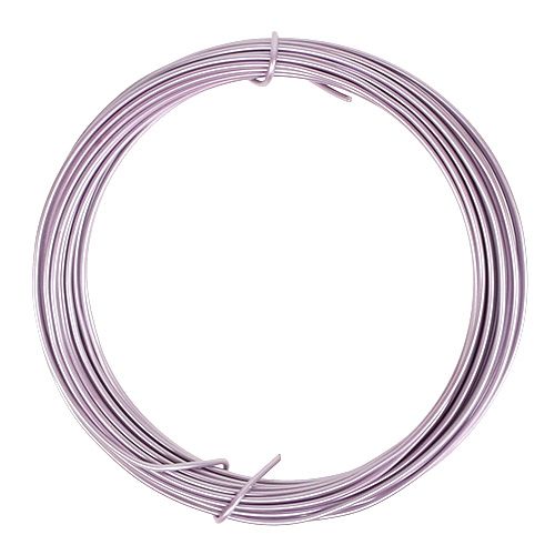 Floristik24 Hilo aluminio violeta pastel Ø2mm 12m