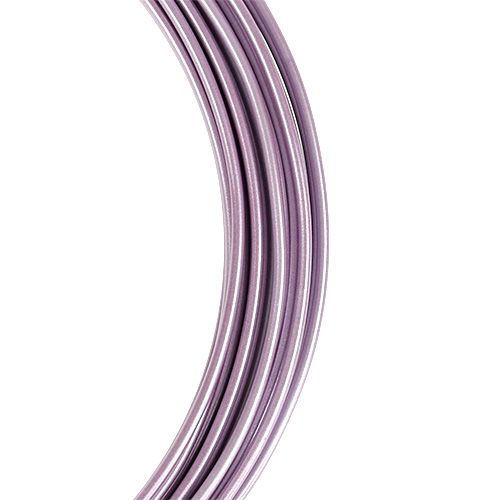 Floristik24 Hilo aluminio violeta pastel Ø2mm 12m