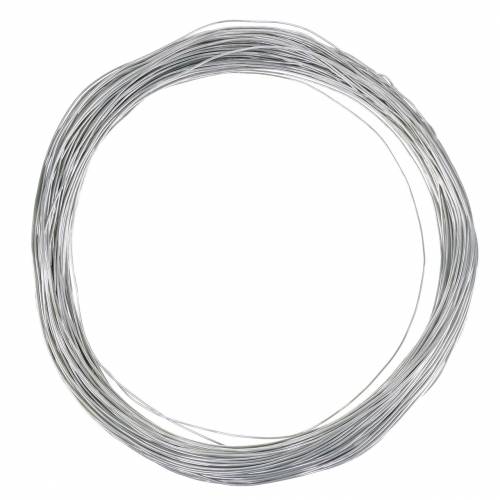 Floristik24 Alambre de aluminio Ø2mm plata 1kg