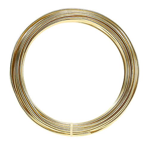 Alambre de aluminio 2mm 100g oro