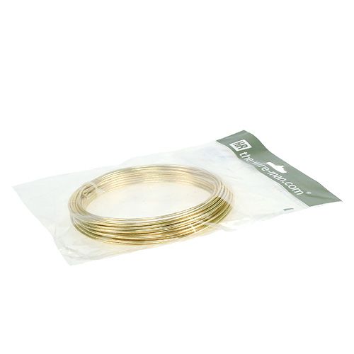 Artículo Alambre de aluminio 2mm 100g oro