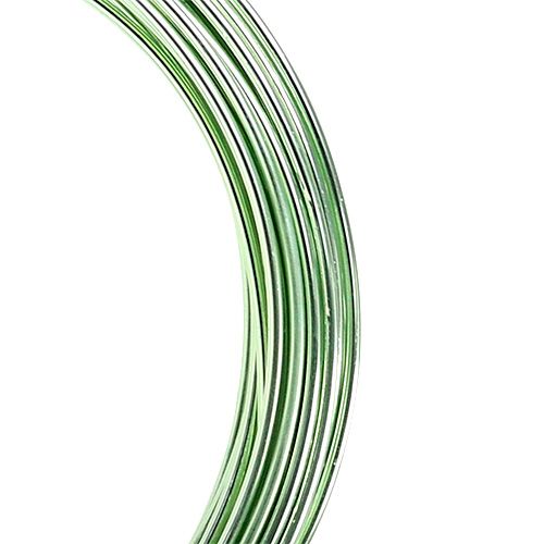 Artículo Hilo de aluminio 2mm 100g verde menta