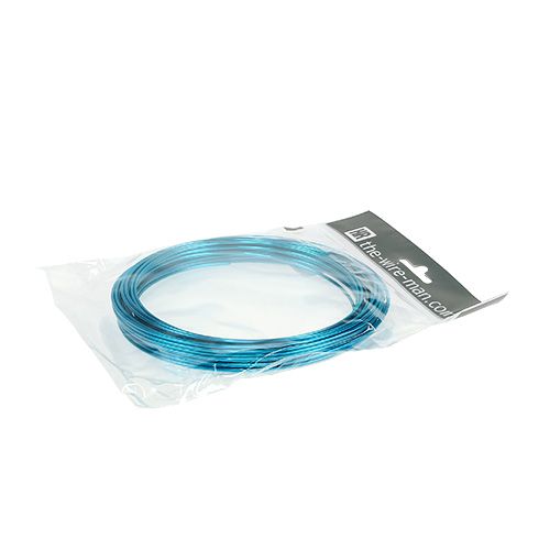 Artículo Hilo de aluminio 2mm 100g turquesa
