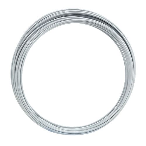 Floristik24 Alambre de aluminio 2mm 100g blanco
