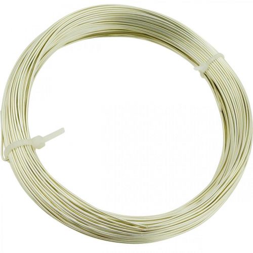 Artículo Alambre de aluminio Ø1mm alambre para joyería champán redondo 120g