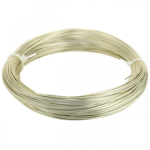 Alambre de aluminio Ø1mm alambre para joyería champán redondo 120g