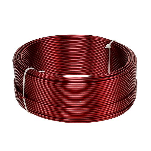 Alambre de aluminio rojo Ø2mm 500g (60m)