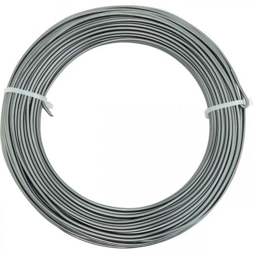 Artículo Alambre de aluminio Ø2mm alambre deco antracita redondo 480g