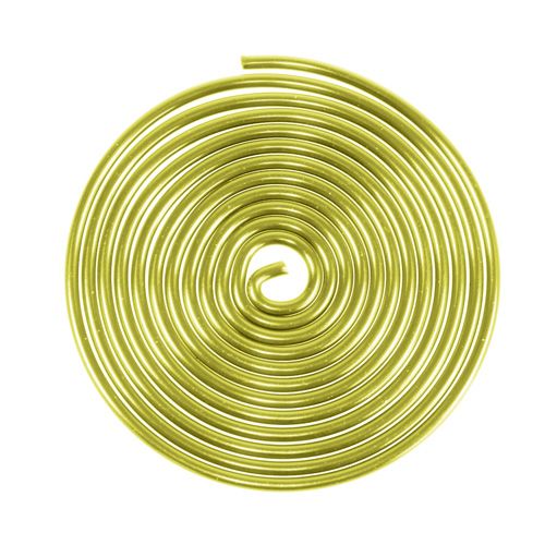 Floristik24 Caracol aluminio metal caracol dorado 2mm 120cm 2uds