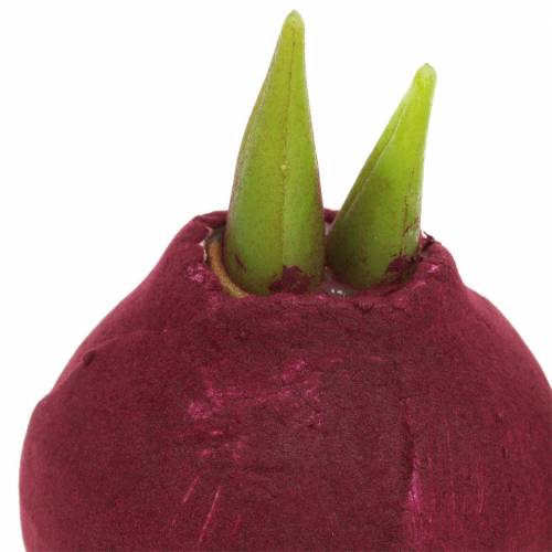 Floristik24 Bombilla Amarilis Artificial Borgoña H12.5cm 3pcs