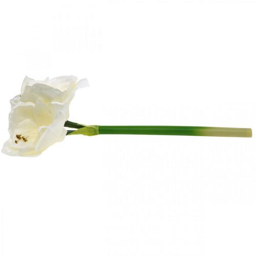 Floristik24 Flor artificial amaryllis white knight star decoración navideña H40cm