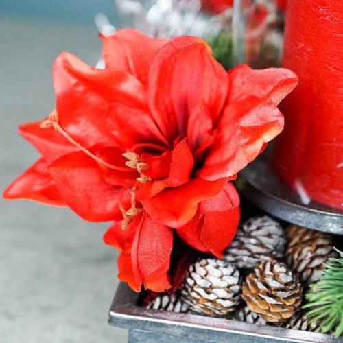 Floristik24 Amarilis artificial grande rojo 96.5cm