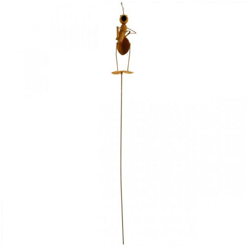 Floristik24 Hormiga de tapón decorativo, decoración de cama, hormiga con regadera, pátina de tapón de flor