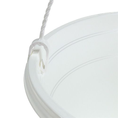 Artículo Cesta colgante de flores 25cm blanco