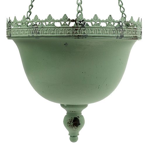 Floristik24 Cesta colgante colgante verde Ø23cm H21cm