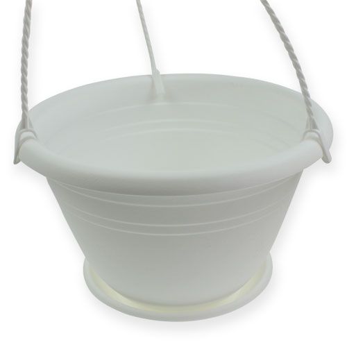 Artículo Cesta colgante Galicia Ø30cm blanco
